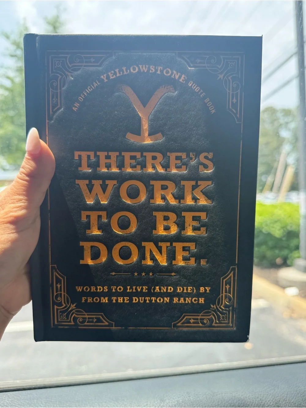'There's Work To Be Done' Black & Gold Quote Book